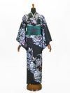 コンポジションキモノ単衣 CK26-02-02宇宙花(クロ)F